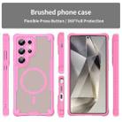 For Samsung Galaxy S25 Ultra 5G Armor Glaze MagSafe Magnetic Phone Case(Pink) - 2