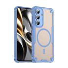 For Samsung Galaxy S25 FE 5G Armor Glaze MagSafe Magnetic Phone Case(Blue) - 1