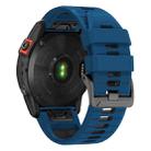 For Garmin 22mm Two Color Screw Buckle Quick Release Silicone Watch Band(Royal Blue Black) - 2