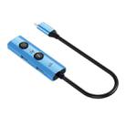 YCE V295 5 in 1 USB-C / Type-C HUB Adapter AI Docking Station(Blue) - 3