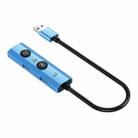 YCE V295A 5 in 1 USB3.0 HUB Adapter AI Docking Station(Blue) - 3
