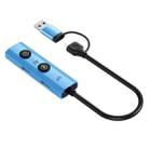 YCE V295B 5 in 1 USB3.0 / Type-C HUB Adapter AI Docking Station(Blue) - 3