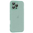 For iPhone 16 Pro Max Ice Cream Dream Network Cooling PC Phone Case with Lens Film(Transparent Green) - 1