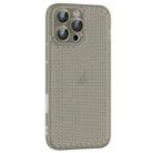 For iPhone 16 Pro Ice Cream Dream Network Cooling PC Phone Case with Lens Film(Transparent Black) - 1