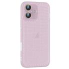 For iPhone 16 Plus Ice Cream Dream Network Cooling PC Phone Case with Lens Film(Transparent Purple) - 1