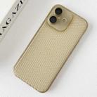 For iPhone 16 Plus Ice Cream Dream Network Cooling PC Phone Case with Lens Film(Transparent Gold) - 2