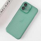 For iPhone 16 Plus Ice Cream Dream Network Cooling PC Phone Case with Lens Film(Transparent Green) - 2
