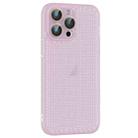 For iPhone 15 Pro Max Ice Cream Dream Network Cooling PC Phone Case with Lens Film(Transparent Purple) - 1