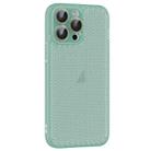 For iPhone 15 Pro Max Ice Cream Dream Network Cooling PC Phone Case with Lens Film(Transparent Green) - 1
