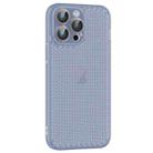 For iPhone 15 Pro Max Ice Cream Dream Network Cooling PC Phone Case with Lens Film(Transparent Blue) - 1