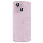 For iPhone 15 Ice Cream Dream Network Cooling PC Phone Case with Lens Film(Transparent Purple) - 1
