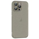 For iPhone 14 Pro Ice Cream Dream Network Cooling PC Phone Case with Lens Film(Transparent Black) - 1