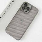 For iPhone 14 Pro Ice Cream Dream Network Cooling PC Phone Case with Lens Film(Transparent Black) - 2