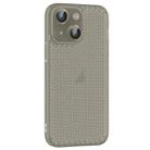 For iPhone 13 Ice Cream Dream Network Cooling PC Phone Case with Lens Film(Transparent Black) - 1