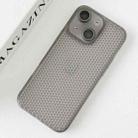 For iPhone 13 Ice Cream Dream Network Cooling PC Phone Case with Lens Film(Transparent Black) - 2