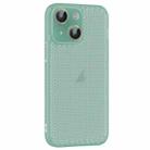 For iPhone 13 Ice Cream Dream Network Cooling PC Phone Case with Lens Film(Transparent Green) - 1