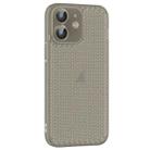 For iPhone 12 Ice Cream Dream Network Cooling PC Phone Case with Lens Film(Transparent Black) - 1