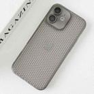 For iPhone 12 Ice Cream Dream Network Cooling PC Phone Case with Lens Film(Transparent Black) - 2