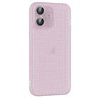 For iPhone 12 Ice Cream Dream Network Cooling PC Phone Case with Lens Film(Transparent Purple) - 1