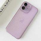 For iPhone 12 Ice Cream Dream Network Cooling PC Phone Case with Lens Film(Transparent Purple) - 2