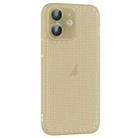 For iPhone 12 Ice Cream Dream Network Cooling PC Phone Case with Lens Film(Transparent Gold) - 1