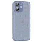 For iPhone 12 Ice Cream Dream Network Cooling PC Phone Case with Lens Film(Transparent Blue) - 1