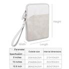 For 8 inch or Below Tablet ND00S Felt Sleeve Protective Case Inner Carrying Bag(Light Grey) - 3