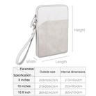For 10 inch or Below Tablet ND00S Felt Sleeve Protective Case Inner Carrying Bag(Light Grey) - 2
