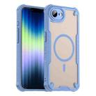 For iPhone 16e Armor Glaze MagSafe Magnetic Phone Case(Blue) - 1
