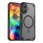 For iPhone 17 Armor Glaze MagSafe Magnetic Phone Case(Black) - 1