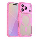 For iPhone 17 Pro Armor Glaze MagSafe Magnetic Phone Case(Pink) - 1
