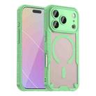 For iPhone 17 Pro Armor Glaze MagSafe Magnetic Phone Case(Green) - 1
