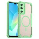 For Samsung Galaxy A16 5G Armor Glaze MagSafe Magnetic Phone Case(Green) - 1
