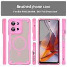 For Motorola Moto G75 5G Armor Glaze MagSafe Magnetic Phone Case(Pink) - 2