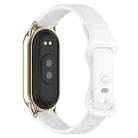 12mm Butterfly Buckle Silicone Watch Band(White) - 2
