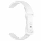 12mm Butterfly Buckle Silicone Watch Band(White) - 3