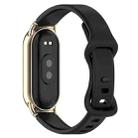 12mm Butterfly Buckle Silicone Watch Band(Black) - 2