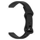 12mm Butterfly Buckle Silicone Watch Band(Black) - 3