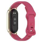 12mm Butterfly Buckle Silicone Watch Band(Wine Red) - 2