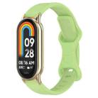 12mm Butterfly Buckle Silicone Watch Band(Matcha Green) - 1