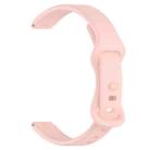12mm Butterfly Buckle Silicone Watch Band(Light Pink) - 3
