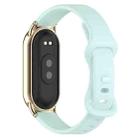 12mm Butterfly Buckle Silicone Watch Band(Haze Blue) - 2