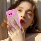 For Google Pixel 9a Armor Glaze MagSafe Magnetic Phone Case(Pink) - 3