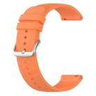 20mm Round Tail Silicone Watch Band(Orange) - 2
