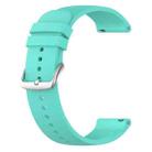 20mm Round Tail Silicone Watch Band(Blue) - 2