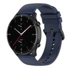 20mm Round Tail Silicone Watch Band(Midnight Blue) - 1
