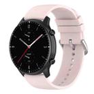 22mm Round Tail Silicone Watch Band(Light Pink) - 1