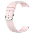 22mm Round Tail Silicone Watch Band(Light Pink) - 2