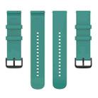 22mm Round Tail Silicone Watch Band(Pine Green) - 3