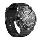 AK61 BT Call Smart Watch, Support Blood Pressure / Heart Rate / Sports Health Monitoring Fitness Tracker(Black Silicone) - 2
